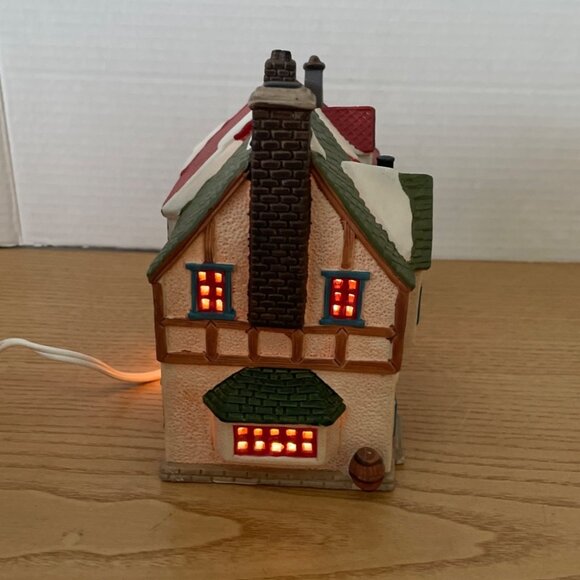 Vtg Lemax Village Square Collectibles Bobs Tobacco Rare Books Christmas Lighted - Picture 5 of 14